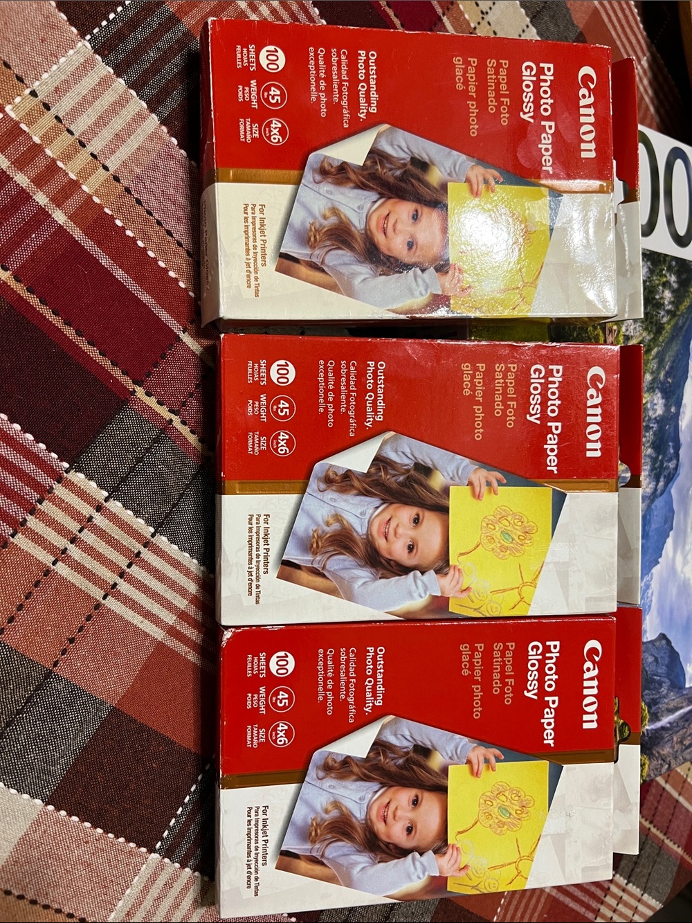 Canon Photo Paper Glossy - 2 full boxes and one partial (3/4) box